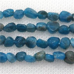 blue Apatite chip beads, approx 5-8mm
