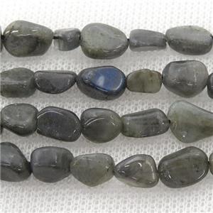 Labradorite chip beads, approx 5-8mm