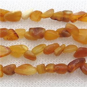Synthetic Amber Resin Chip Beads Freeform, approx 5-8mm
