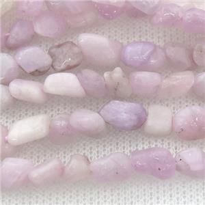 Kunzite chip beads, approx 5-8mm