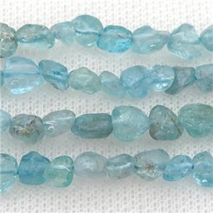 lt.blue Apatite chip beads, approx 5-8mm