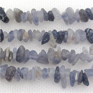 Iolite chip beads, approx 4-6mm, 32inch length