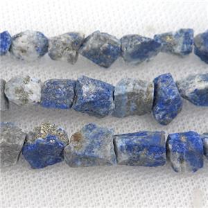blue Lapis chip beads, approx 6-12mm