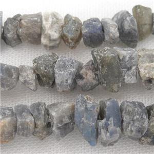 raw rough Labradorite chip beads, nugget, freeform, approx 8-15mm
