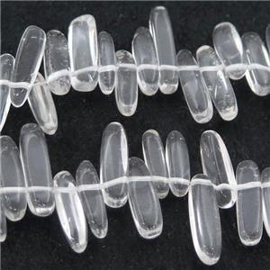 Clear Quartz chip beads, approx 6-22mm