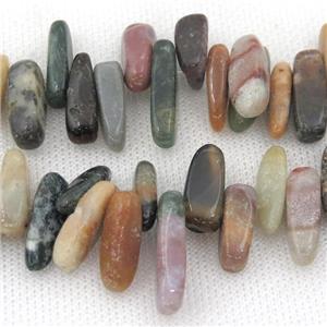 Indian Agate chip beads, approx 6-22mm