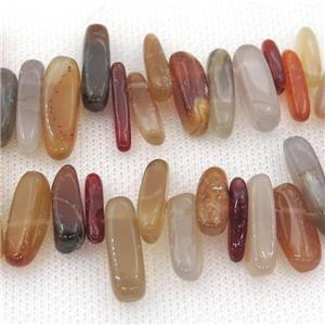 natural Agate chip beads, approx 6-22mm