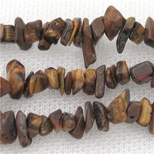 tiger eye stone chip beads, approx 5-8mm
