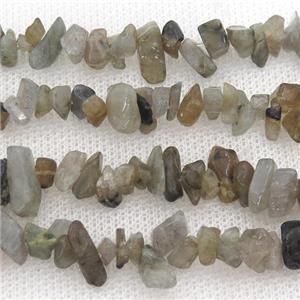 Labradorite chip beads, approx 5-8mm