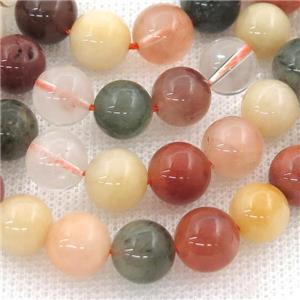 mix Gemstone beads, round, approx 8mm dia