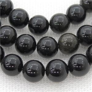 round Obsidian beads, approx 8mm dia