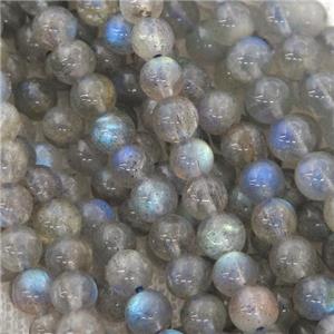 round Labradorite Beads, AA-grade, approx 4mm dia
