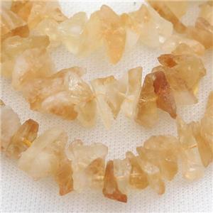 rough Citrine Beads, freeform, approx 8-15mm