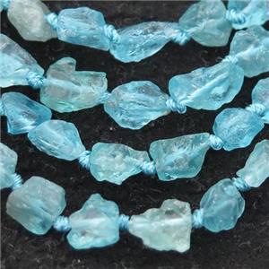blue Apatite Beads, freeform, approx 6-10mm