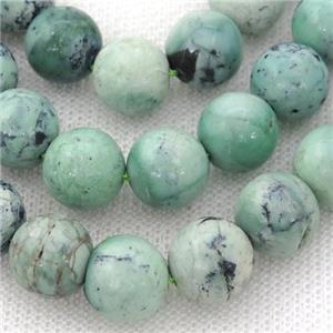 natural Chinese Turquoise Beads, round, green, approx 11mm dia
