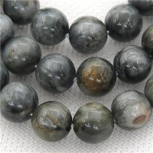Eagle eye Stone Beads, round, B-grade, approx 8mm dia