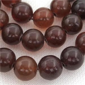 natural Amber Beads, round, brown, approx 12mm dia
