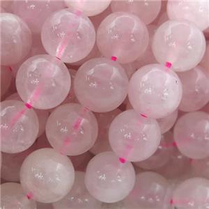 Rose Quartz Beads, round, pink, approx 10mm dia