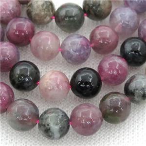pink Tourmaline Beads, round, approx 4mm dia