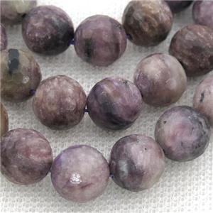 purple Charoite Beads, faceted round, approx 10mm dia