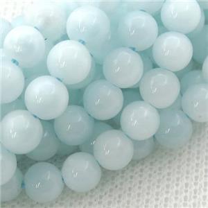 blue MoonStone Beads, round, approx 6mm dia