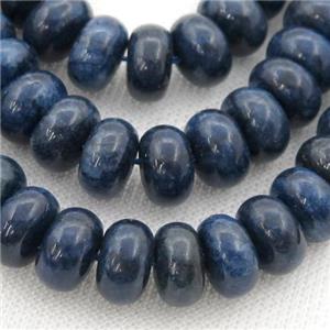 blue Sodalite rondelle beads, approx 8mm