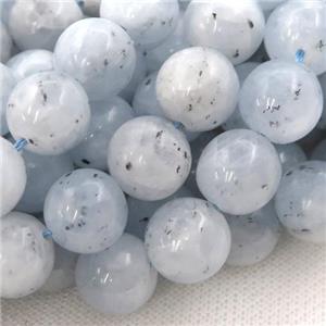 blue Celestite Beads, round, approx 12mm dia