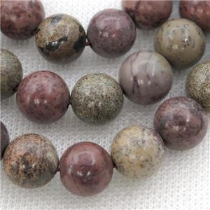 red Chohua Jasper Beads, round, approx 12mm dia