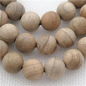 natural Wood Beads, beige, round, approx 8mm dia