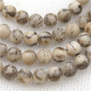 round Feldspar Beads, approx 10mm dia