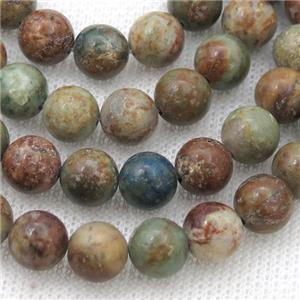natural Azurite Beads, round, approx 8mm dia