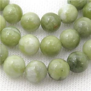 lt.green Taiwan Chrysoprase Beads, round, approx 6mm dia
