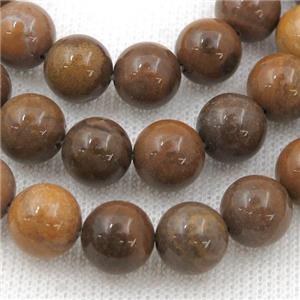 brown Ocean Jasper Beads, round, approx 8mm dia