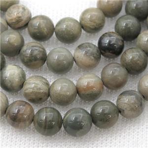 Silver Leaf Jasper Beads, round, approx 8mm dia