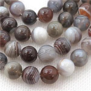 Botswana Agate Beads, round, approx 8mm dia
