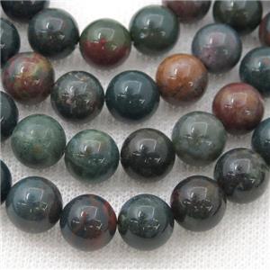 BloodStone Beads Smooth Round, approx 6mm dia