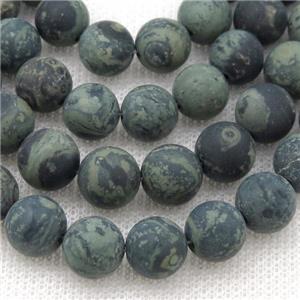 round green Kambaba Jasper Beads, matte, approx 6mm dia