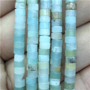 blue Amazonite heishi beads, approx 2x4mm