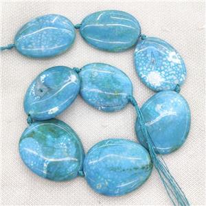 blue Veins Agate slice Beads, freeform, approx 35-50mm