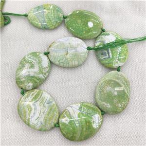 Olive Veins Agate Slice Beads, freeform, approx 35-50mm