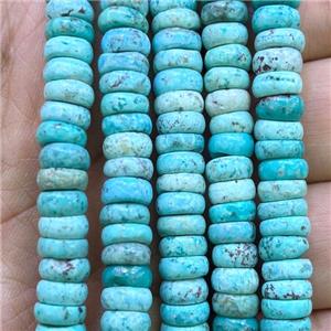natural blue Turquoise heishi beads, approx 7mm