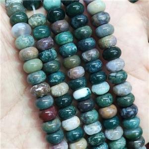 Indian Agate rondelle Beads, approx 5-8mm