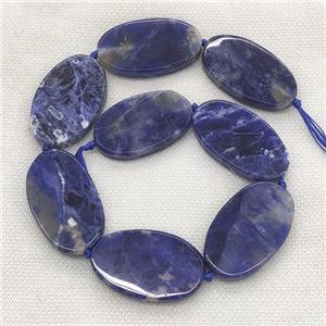blue Sodalite oval Beads, approx 30-50mm