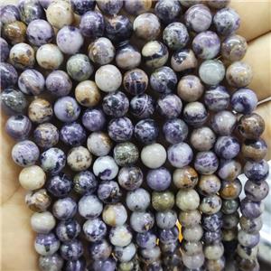 Purple Jasper Beads Smooth Round, approx 8mm dia