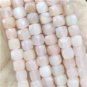 pink Aventurine Beads, faceted cube, approx 6.5mm