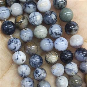 Moss Opal Beads round, approx 8mm dia
