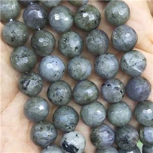 Labradorite Beads faceted round, approx 6mm dia