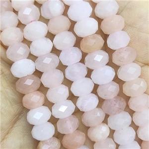 Pink Aventurine Beads faceted rondelle, approx 4x6mm