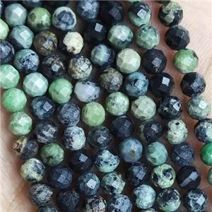 Chinese Chrysoprase Beads Tiny Faceted Round, approx 4mm dia
