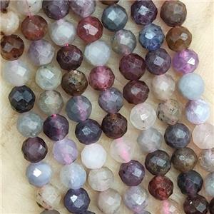 Mix Spinel Beads Faceted Round B-Grade, approx 3mm dia